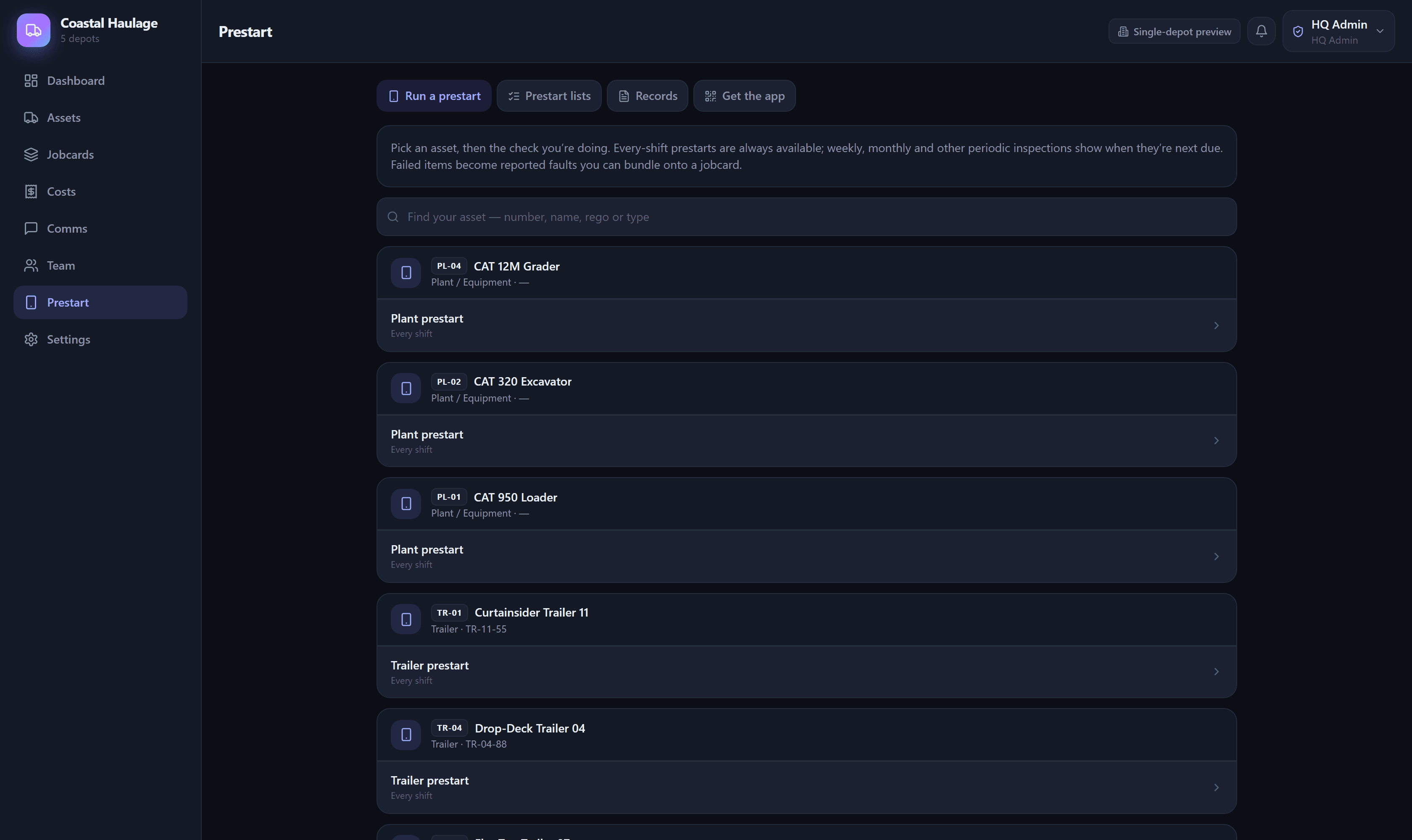 AssetPass checklist library